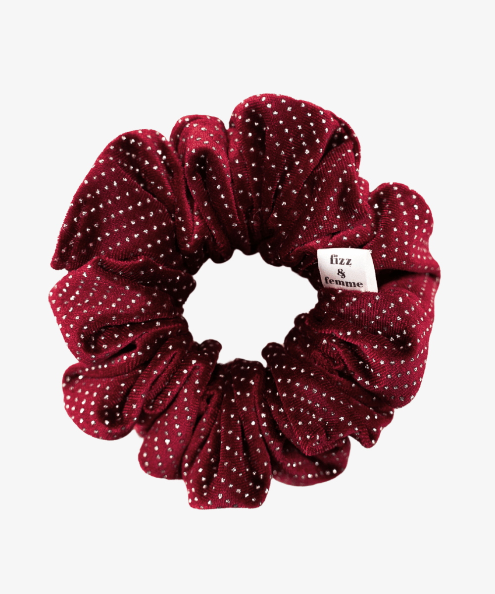 CHÉRIE - Scrunchie mit Strass - Rot - Fizz & Femme