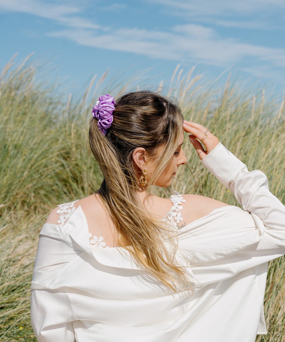 CLAIRE - Satin Scrunchie | Lavendel - Lila - Fizz & Femme