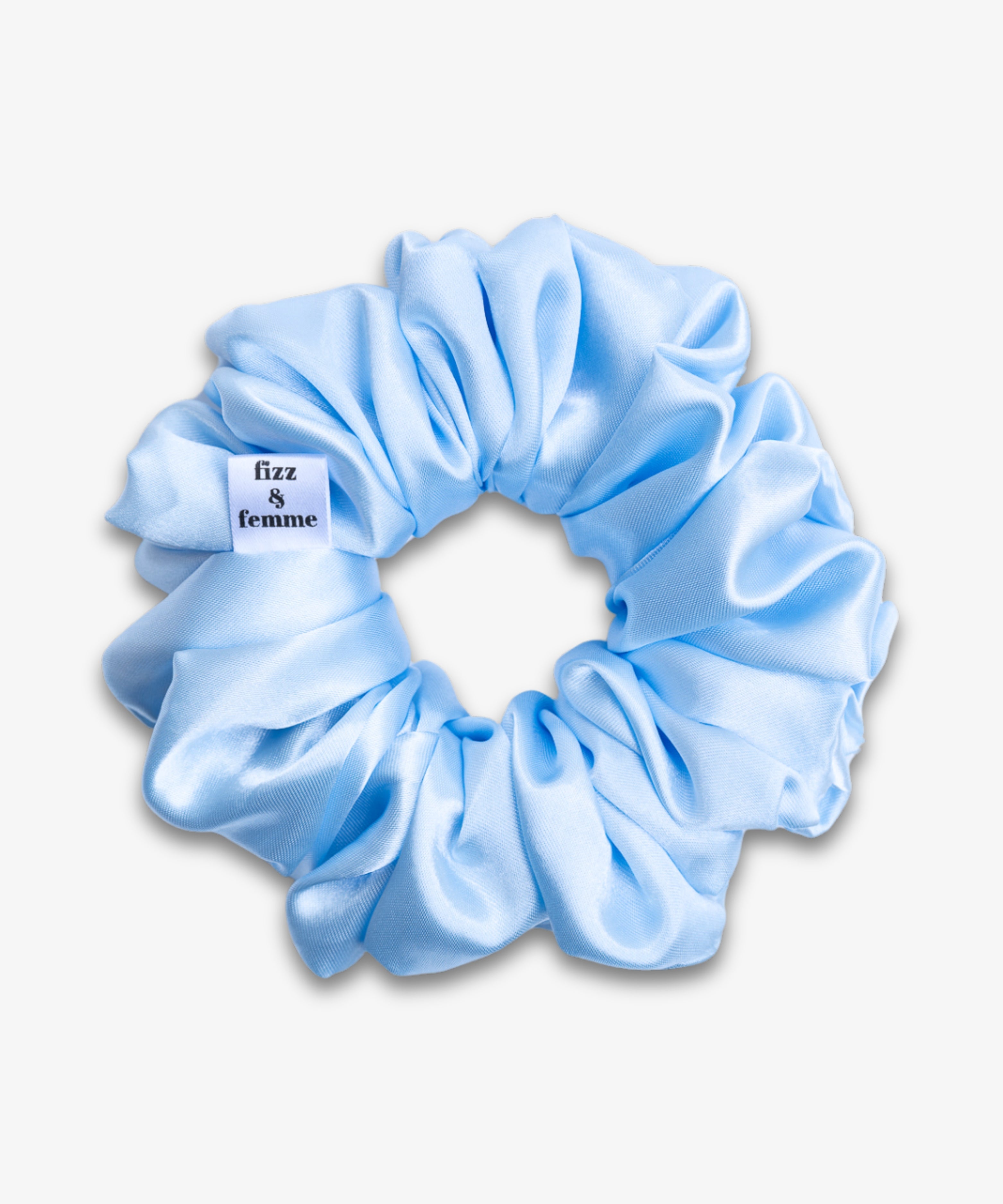 CLAIRE - Satin Scrunchie | Light Blue - Hellblau - Fizz & Femme