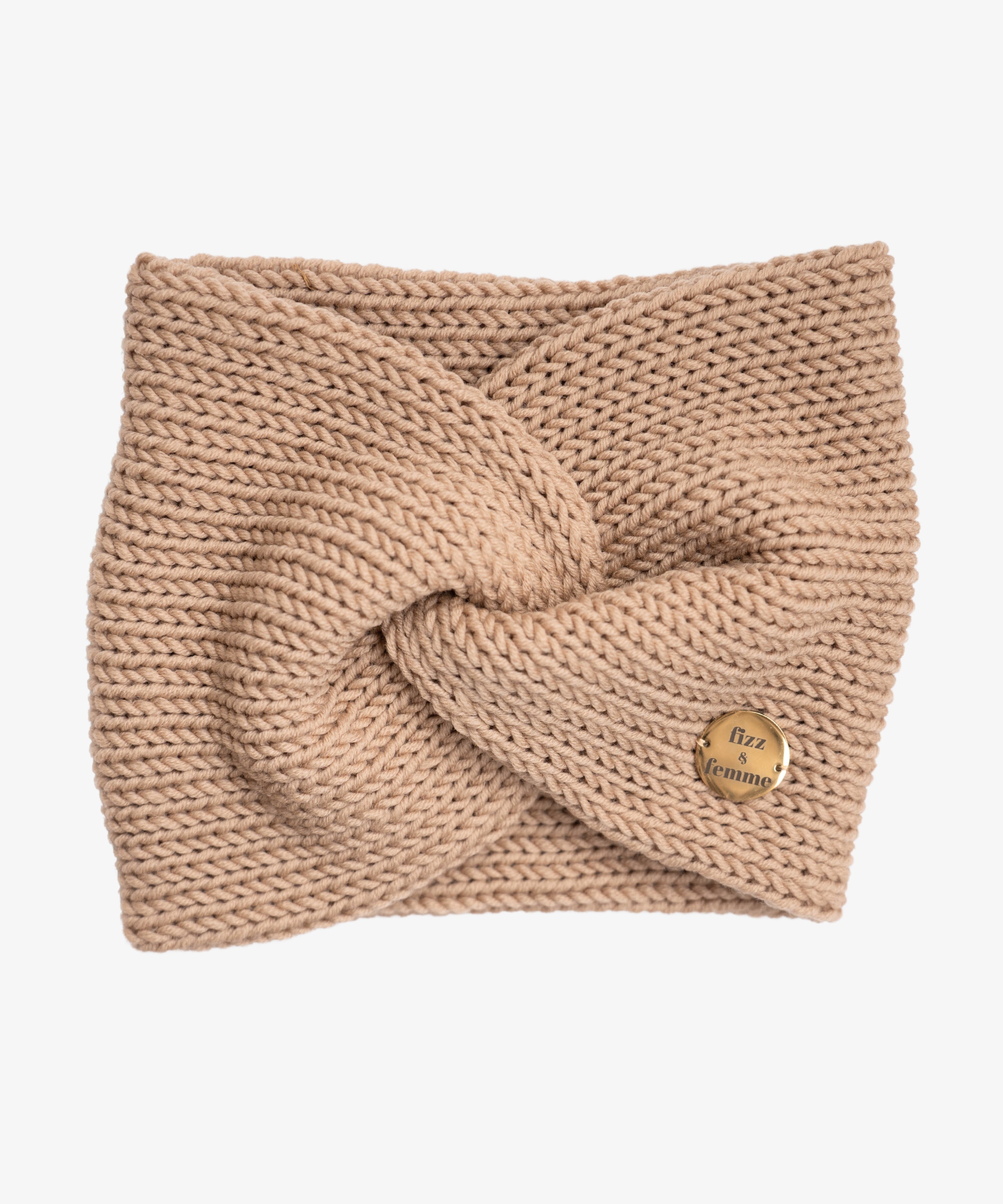 EMMA - Doppellagiges Stirnband | Beige - Beige - Fizz & Femme