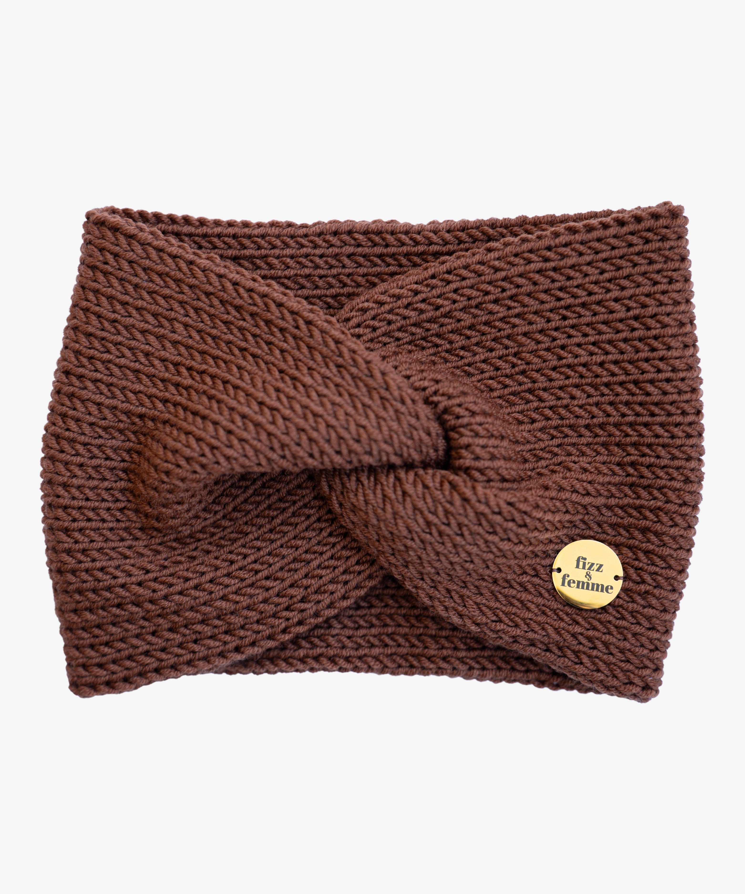 EMMA - Doppellagiges Stirnband | Mocha - Braun - Fizz & Femme