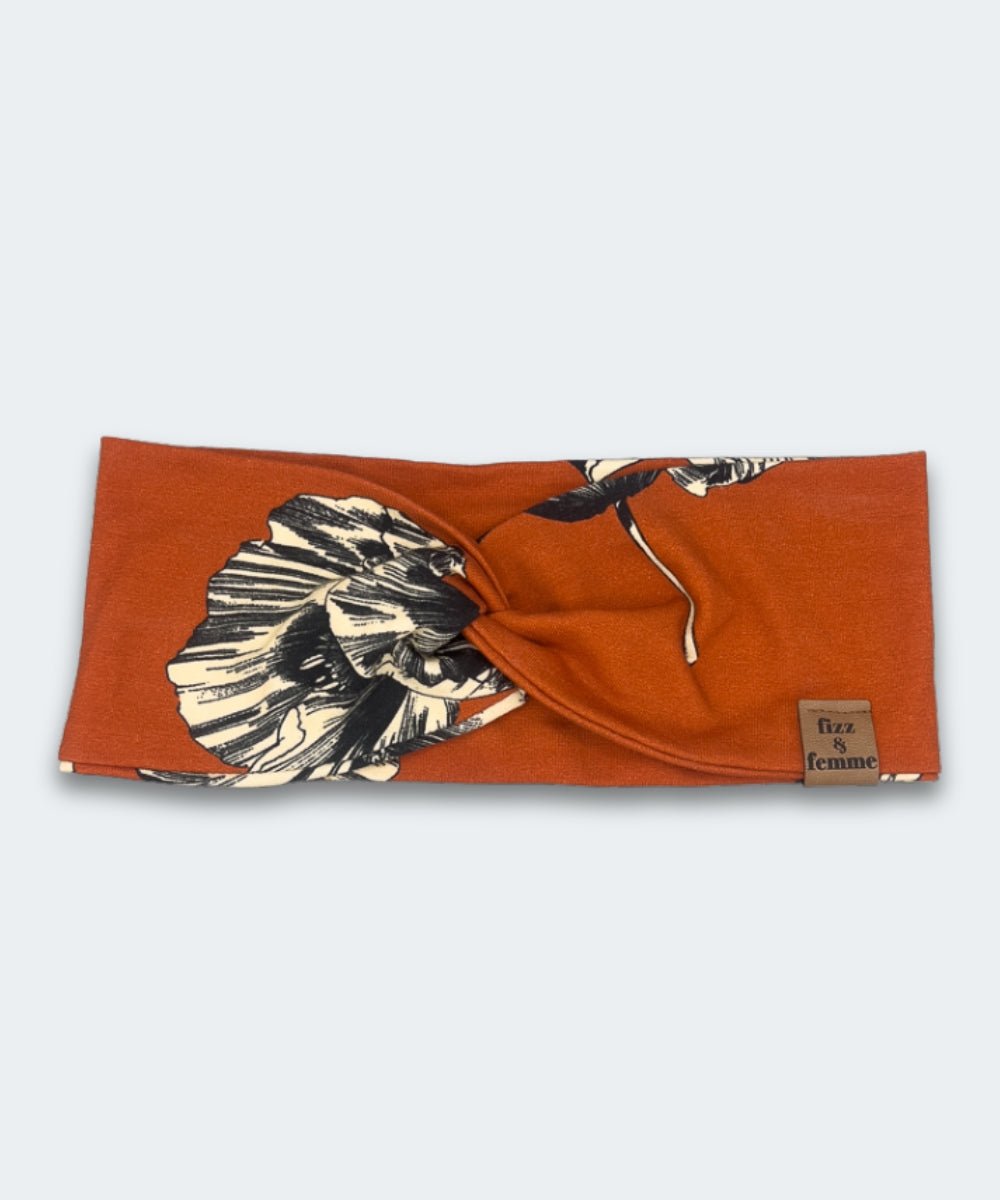 LILLY - Printed Haarband | Sienna - Orange - Fizz & Femme
