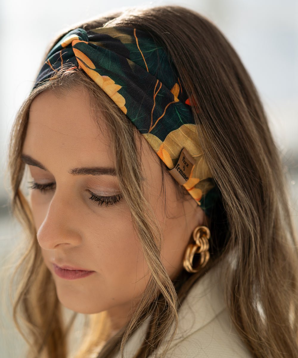 LILLY - Printed Haarband | Spring - Grün - Fizz & Femme
